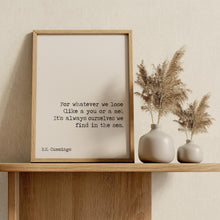 Load image into Gallery viewer, Maggie and Milly and Molly and May E.E. Cummings Poem Art Print Home Decor poetry wall art Framed &amp; Unframed Options
