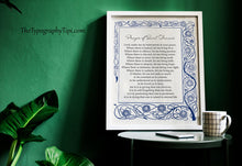 Load image into Gallery viewer, Prayer For Peace: Prayer of Saint Francis Art Print
