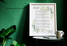 Load image into Gallery viewer, Maybe Love Poem Print Wedding Reading
