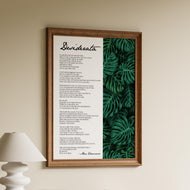 Desiderata Poem Print - Library Decor, Bookish Wall Art