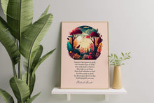 Load image into Gallery viewer, Nothing Gold Can Stay - Robert Frost Poem Print - Nature's first green is gold. Poetry Poster - Physical Print Without Frame

