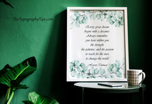 Load image into Gallery viewer, Harriet Tubman Quote Print – Strength, Patience, Passion
