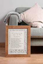 Load image into Gallery viewer, Do not stand at my grave and weep - Mary Elizabeth Frye Poem, In Loving Memory
