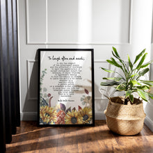 Load image into Gallery viewer, To Laugh Often and Much Emerson Ralph Waldo Emerson Quote This is to have succeeded - Print for library decor UNFRAMED
