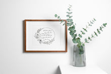 Load image into Gallery viewer, If I had a flower for every time I thought of you... Alfred Lord Tennyson Love Quote Poster Print - Thinking of you gift

