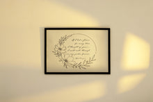 Load image into Gallery viewer, If I had a flower for every time I thought of you... Alfred Lord Tennyson Love Quote Poster Print - Thinking of you gift
