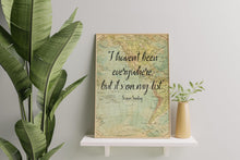 Load image into Gallery viewer, I haven't been everywhere, but it's on my list - Susan Sontag Print Travel Print Wall Art
