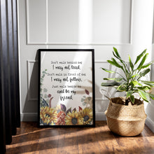 Load image into Gallery viewer, Albert Camus: "Don't walk behind me... Just be my friend" - Framed &amp; Unframed Options
