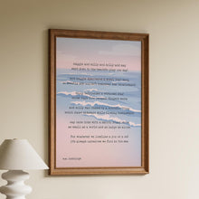 Load image into Gallery viewer, Maggie and Milly and Molly and May Poem E.E. Cummings Framed &amp; Unframed Options
