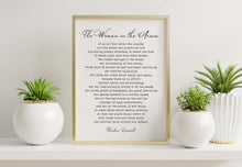 Load image into Gallery viewer, Woman in the arena Daring Greatly Theodore Roosevelt speech - Altered from "The Man in the Arena" - Framed &amp; Unframed Options
