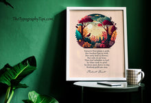 Load image into Gallery viewer, Nothing Gold Can Stay - Robert Frost Poem Print - Nature's first green is gold. Poetry Poster - Physical Print Without Frame
