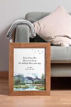 Load image into Gallery viewer, Winnie the Pooh Nursery Wall Art "Rivers know this: there is no hurry..." AA Milne Quote
