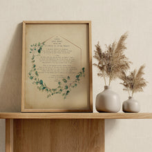 Load image into Gallery viewer, I Carry Your Heart (I Carry It in My Heart) E.E. Cummings Poem Art Print
