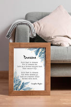 Load image into Gallery viewer, Dreams by Langston Hughes Poem Print Framed &amp; Unframed Options
