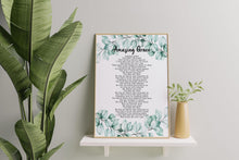Load image into Gallery viewer, Amazing Grace Song Poster - Framed &amp; Unframed Options
