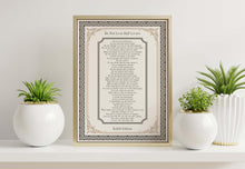 Load image into Gallery viewer, Kahlil Gibran Do Not Love Half Lovers Poem Print
