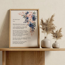 Load image into Gallery viewer, Rumi Quote Art Print: The Guest House Poem, Floral Decor
