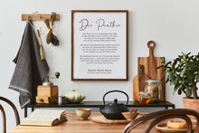 Load image into Gallery viewer, Der Panther Gedicht Rainer Maria Rilke German Poem Art Print - UNFRAMED - Rilke Gedicht Deutsch
