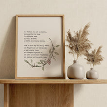 Load image into Gallery viewer, The Lord’s Prayer Wall Art Print – Christian Scripture Decor
