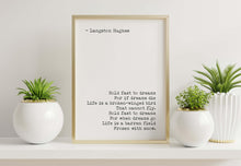 Load image into Gallery viewer, Langston Hughes Dreams Poem Print: Unframed or Framed
