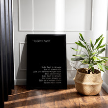 Load image into Gallery viewer, Langston Hughes Dreams Poem Print: Unframed or Framed
