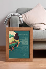 Load image into Gallery viewer, Langston Hughes Poem Print – In Time of Silver Rain Wall Art (Framed &amp; Unframed)
