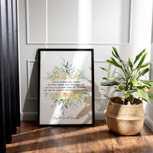 Load image into Gallery viewer, Elizabeth Barrett Browning Poem Earth's crammed with heaven Art Print Home Decor poetry Love Poem Aurora Leigh Framed &amp; Unframed Options
