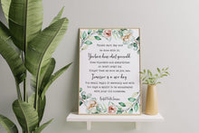 Load image into Gallery viewer, Emerson Quote Print: "Finish Each Day... Tomorrow is a New Day"
