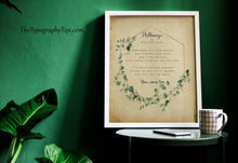Load image into Gallery viewer, Rainer Maria Rilke Poem Pathways "You come too" Poetry Art Print - Framed &amp; Unframed Options
