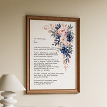 Load image into Gallery viewer, Rumi Quote Art Print: The Guest House Poem, Floral Decor
