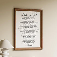 Load image into Gallery viewer, The Apostles' Creed Prayer Print The Apostles' Creed Unframed Prayer Print - Catholic Prayer

