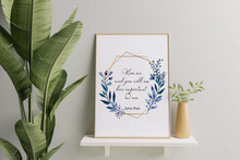 Load image into Gallery viewer, Sylvia Plath Quote Print – “Kiss me, and you will see how important I am.”
