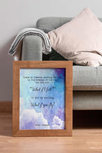 Load image into Gallery viewer, What if I fall? What If You Fly? Erin Hanson Poem Quote
