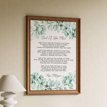 Load image into Gallery viewer, Dust If You Must Poem Print: Rose Milligan Poetry Wall art

