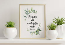 Load image into Gallery viewer, Baby Fearfully and Wonderfully Made Psalm 139:14
