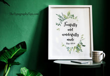 Load image into Gallery viewer, Baby Fearfully and Wonderfully Made Psalm 139:14
