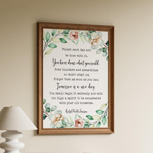 Load image into Gallery viewer, Emerson Quote Print: "Finish Each Day... Tomorrow is a New Day"
