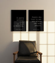 Load image into Gallery viewer, Set Of 2 Julia Child Quote Prints Kitchen and Dining Room Wall Art, Cooking Gift - UNFRAMED
