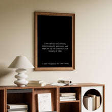 Load image into Gallery viewer, I was within and without Great Gatsby Print F Scott Fitzgerald Quote for Home Library Sign Framed &amp; Unframed Options
