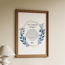 Load image into Gallery viewer, St Michael the Archangel Prayer Print
