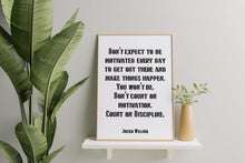 Load image into Gallery viewer, Jocko Willink Print Discipline Equals Freedom
