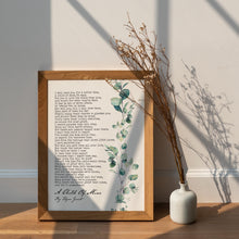 Load image into Gallery viewer, Edgar Guest Poem Print: A Child Of Mine, Bereavement Gift
