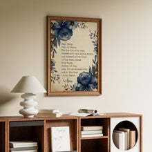 Load image into Gallery viewer, Hail Mary Prayer Print: Catholic Wall Art
