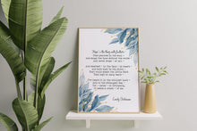 Load image into Gallery viewer, Emily Dickinson Hope is the thing with feathers... Full Poem Wall decor Emily Dickinson poem
