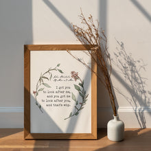 Load image into Gallery viewer, John Steinbeck Quote Print Of Mice and Men "I got you to look after me..."
