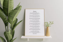 Load image into Gallery viewer, Rudyard Kipling Boots Poem Print – Minimalist Military Poetry Art
