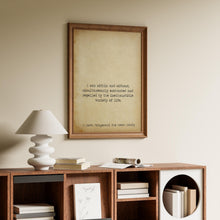 Load image into Gallery viewer, I was within and without Great Gatsby Print F Scott Fitzgerald Quote for Home Library Sign Framed &amp; Unframed Options
