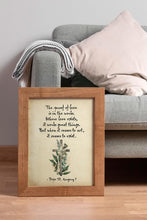 Load image into Gallery viewer, St Gregory The Great "The proof of love is in the works" Pope Gregory Quote - Catholic Wall Art Framed &amp; Unframed Options

