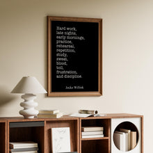 Load image into Gallery viewer, Jocko Willink Quote Print: Discipline Equals Freedom - Motivational Wall Art

