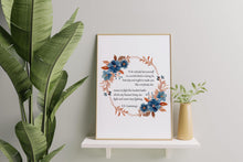 Load image into Gallery viewer, E.E. Cummings Quote Print - Inspirational Wall Art - Be Yourself Poster - Literary Decor - Watercolor Wreath Poetry Print Framed Or Unframed
